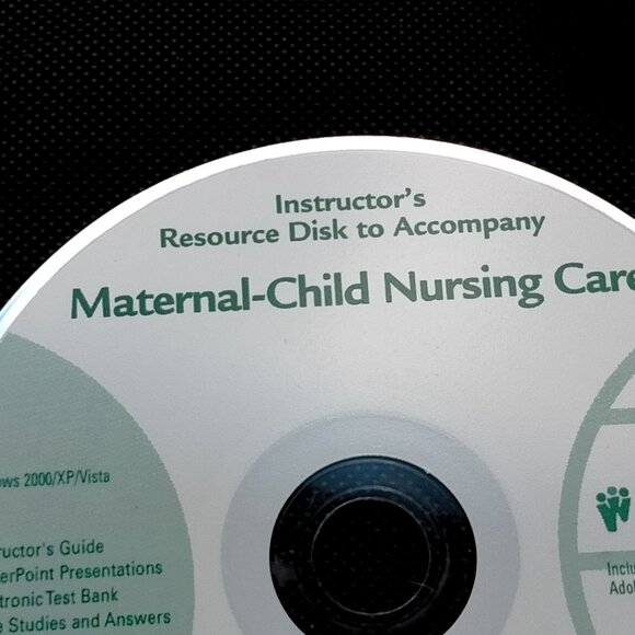 Maternal Child Nursing Care Test Bank Instructors Resource Ward Hisley CD - Picture 3 of 6
